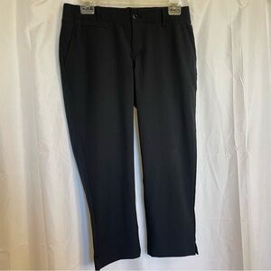 UNDER ARMOUR Women’s Black Cropped Athletic Golf Pant Size 4